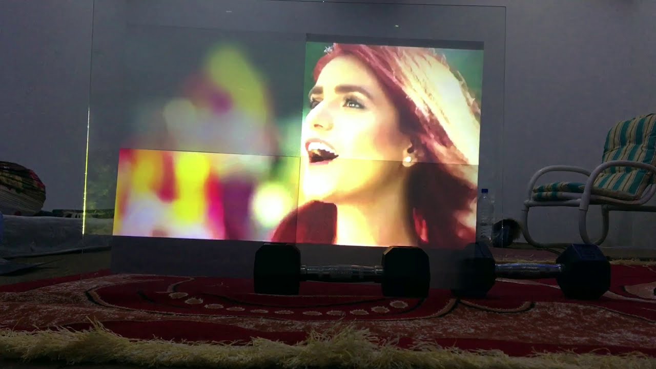 How to display videos on a simple transparent glass