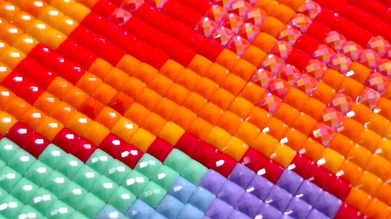 Satisfying & Relaxing ASMR Diamond Painting Art  - Diamond Art Club - No Talking