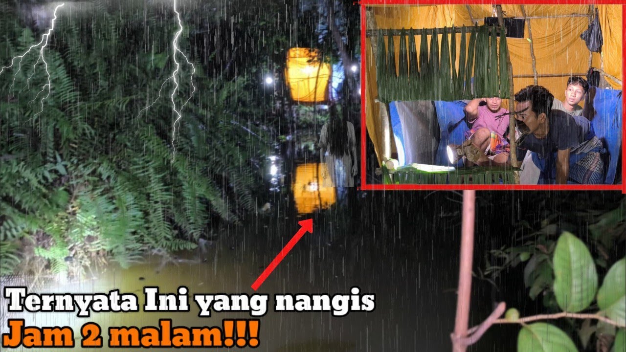 CAMPING HUJAN DERAS HOROR, TIBA TIBA ADA SUARA TANGISAN TERNYATA PENUNGGU SUNGAI INI!