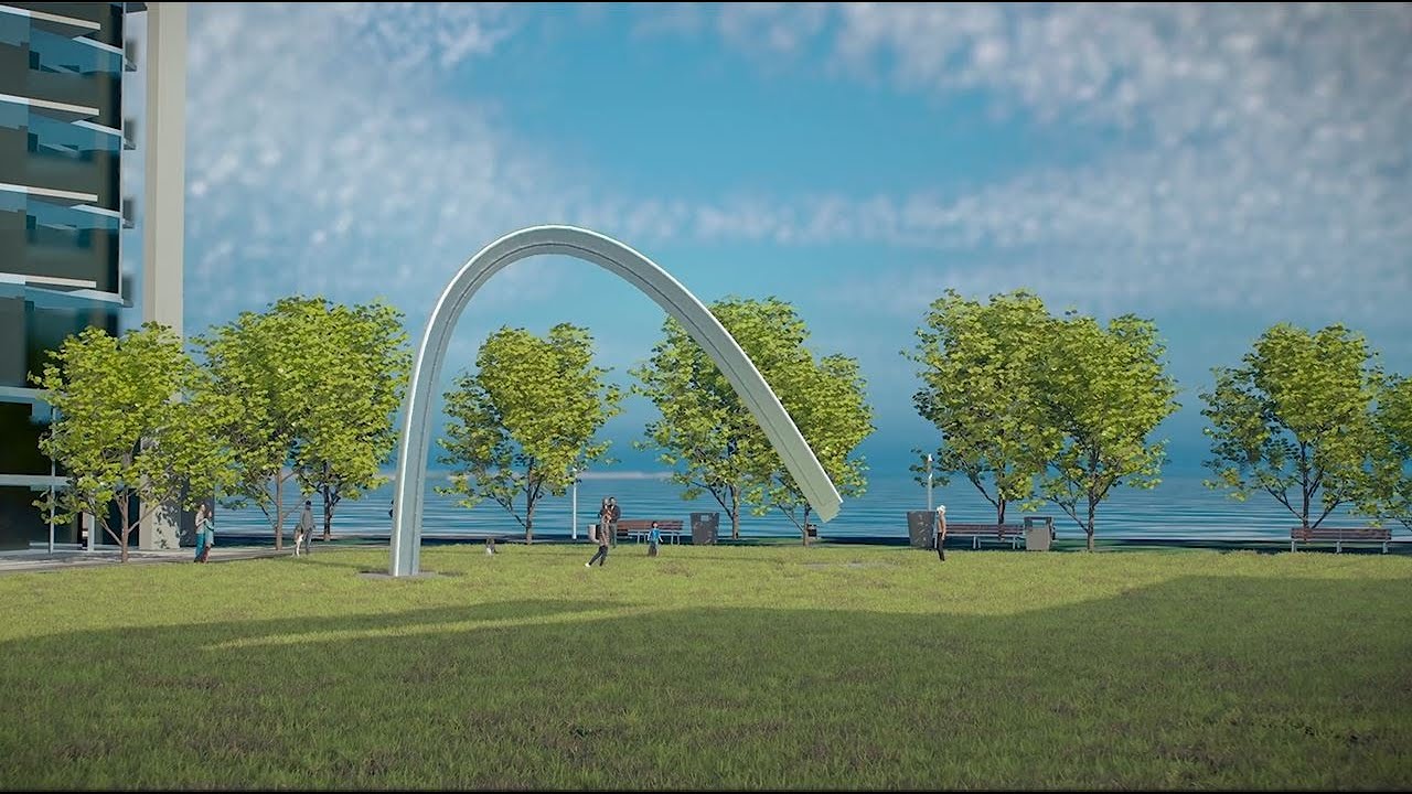 Unfinished Arch &ndash; East Bayfront&rsquo;s Destination Art Piece