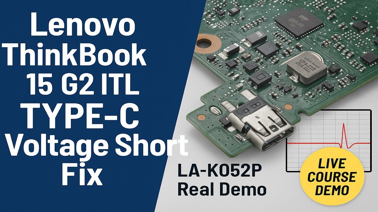 Lenovo ThinkBook 15 G2 ITL 11th Gen LA-K052P | TYPE-C NVDC Voltage Short Fix | Demo Video Course