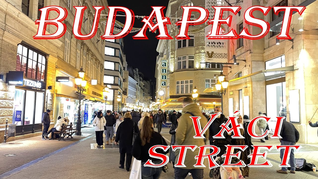 🎥 The Most Festive Street in Budapest? Váci Street Christmas Walk 4K 🎄🔥 #budapest