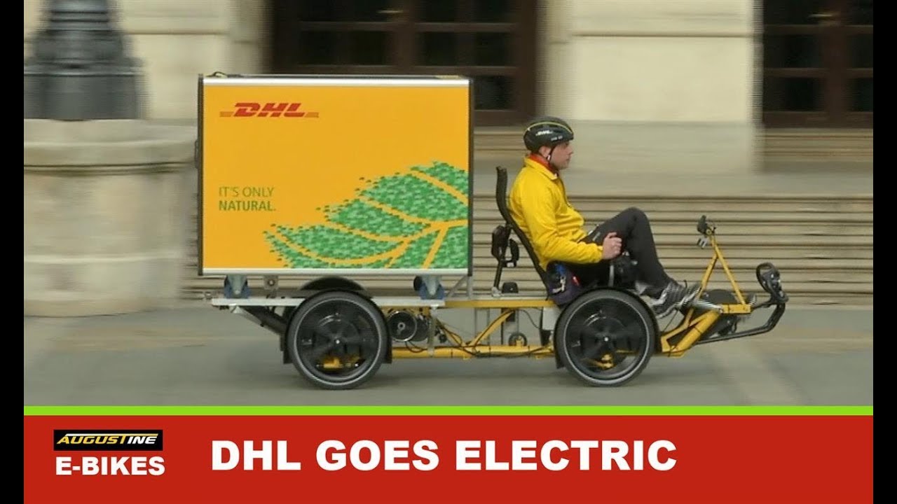 DHL joins UPS and FedEx in going electric with e-Bikes, e-Trikes and e-Quads.