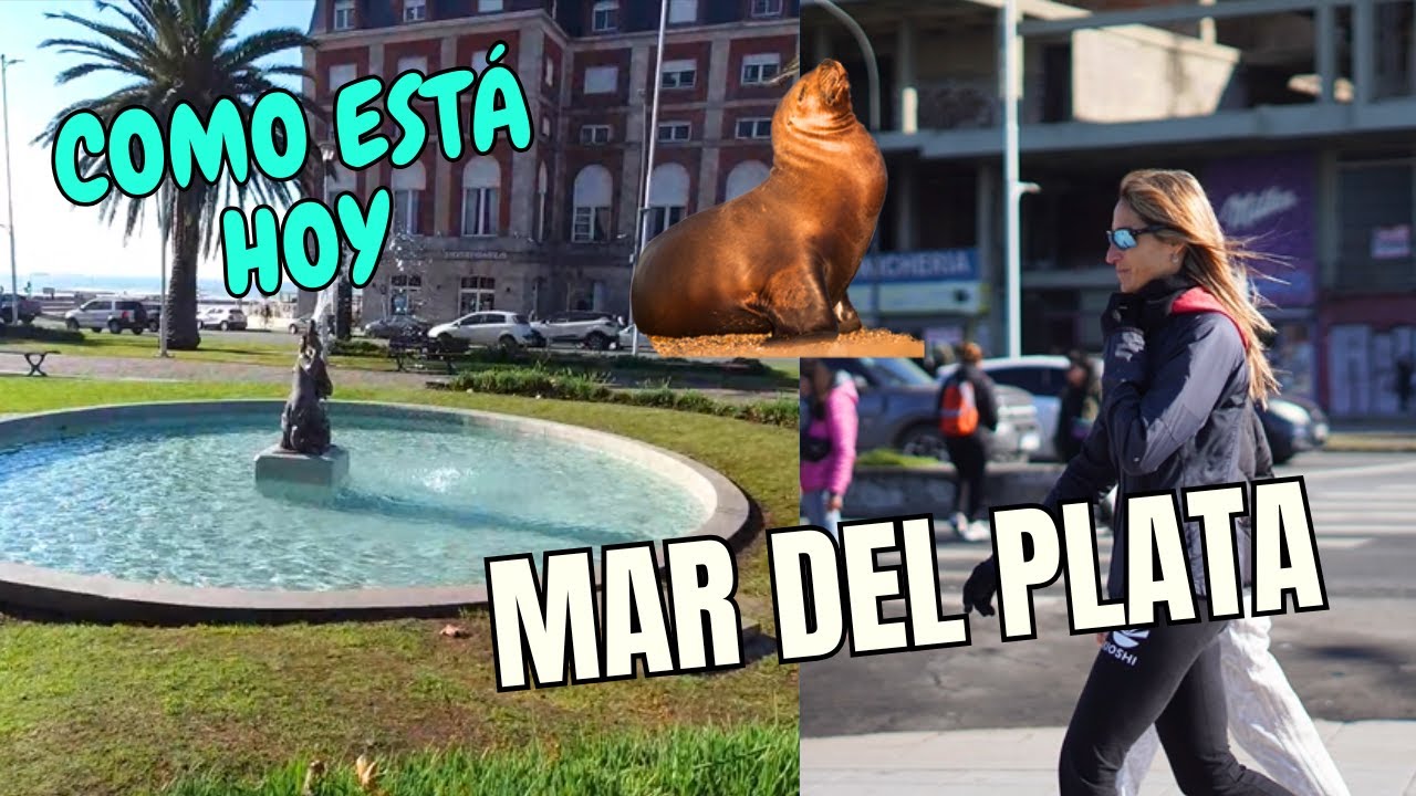 Busy day in the city of Mar del Plata