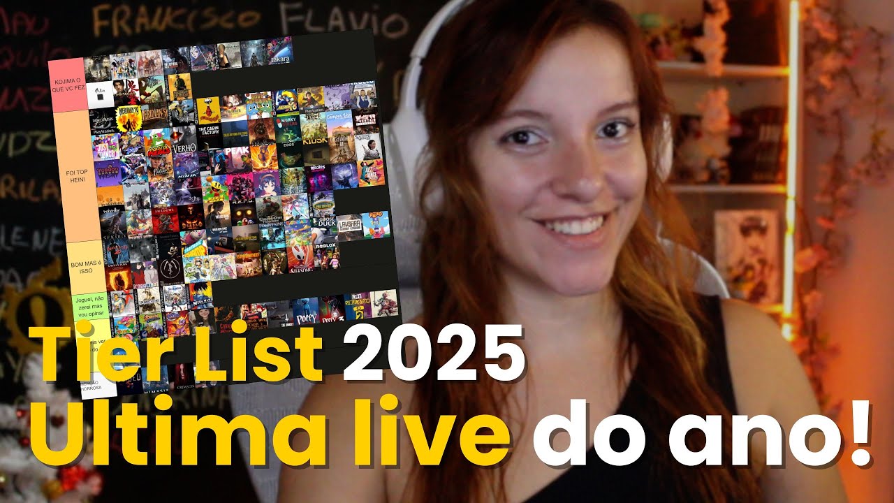 Minha Tier List jogos 2025 - ULTIMA LIVE DE ANO