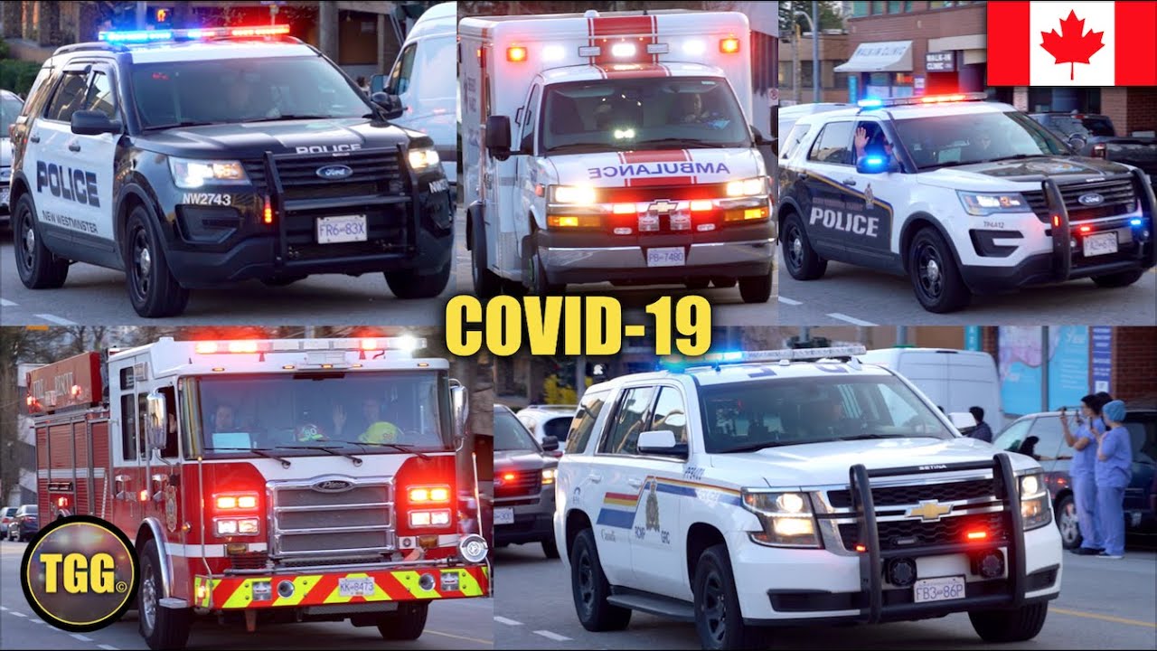 [New West] COVID-19 Parade - Police Cars, Fire & Ambulance!