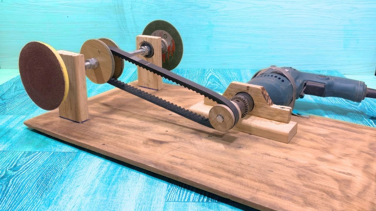 Just 10 minutes! Turn a hand drill into a super convenient grinder