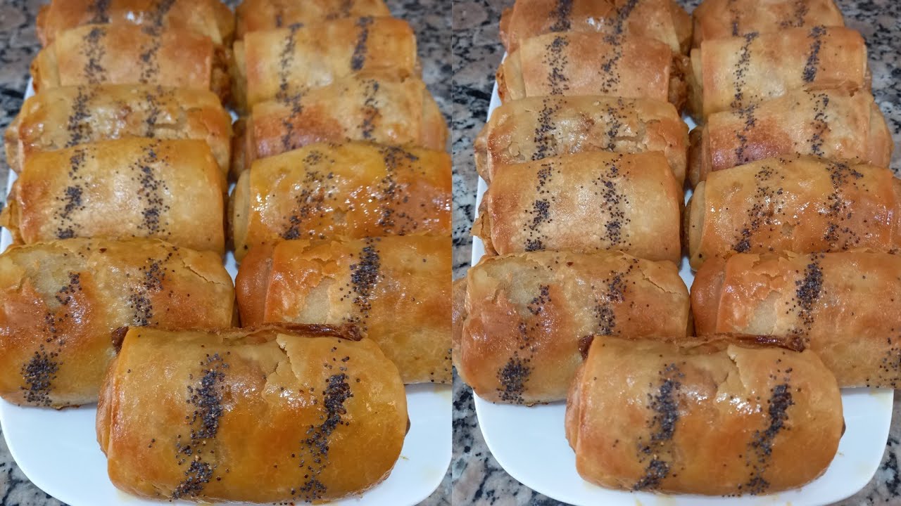 رغيفات مورقين و مقرمشين بحشوة كتجي لذيذة 😋😋