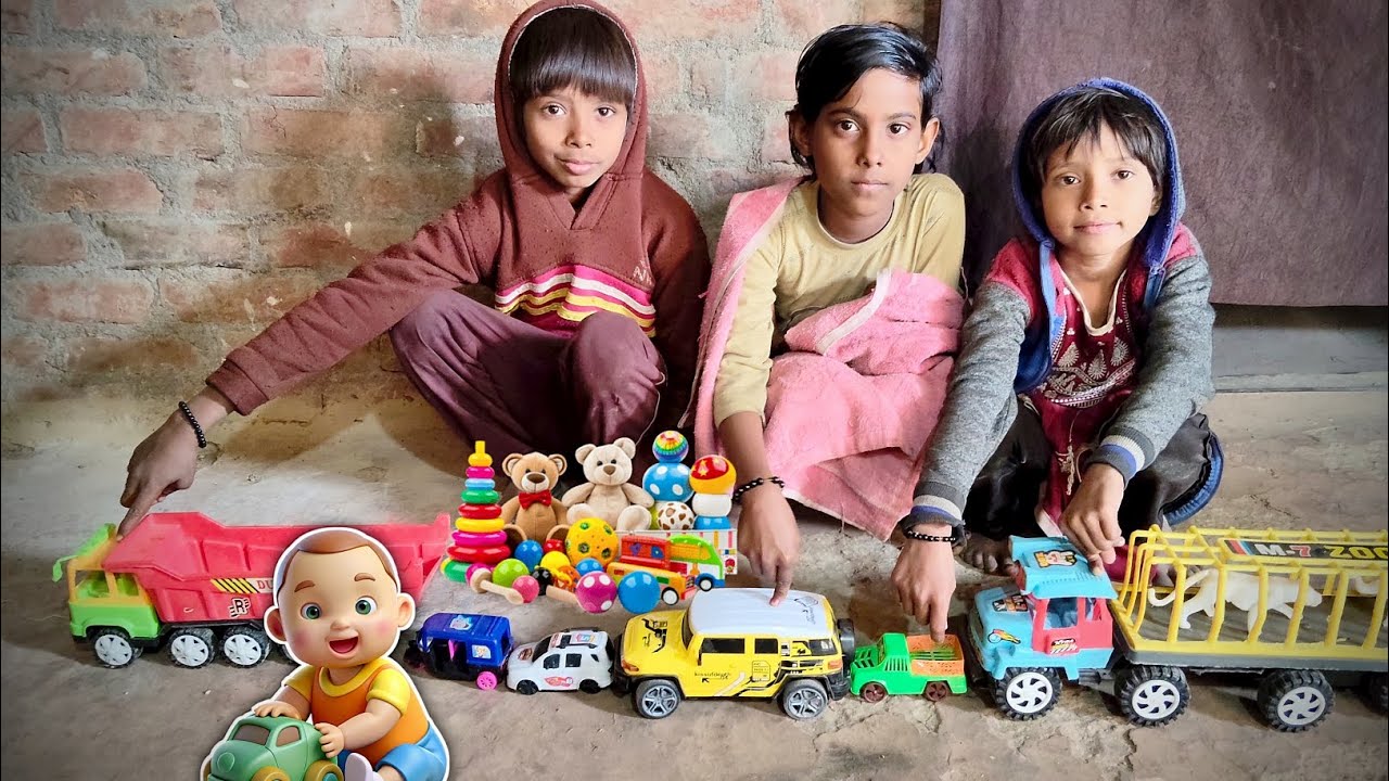 बच्चों देखो 🚗🐾 जानवर से एक्सीडेंट | रोड पर क्या हुआ? #kidsvideo #tractor #youtube #cars #trending 