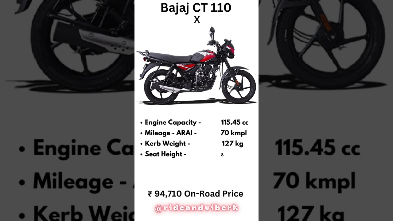 &ldquo;Bajaj CT 110 Real Mileage Test &ndash; SHOCKING Results! 😱&rdquo;