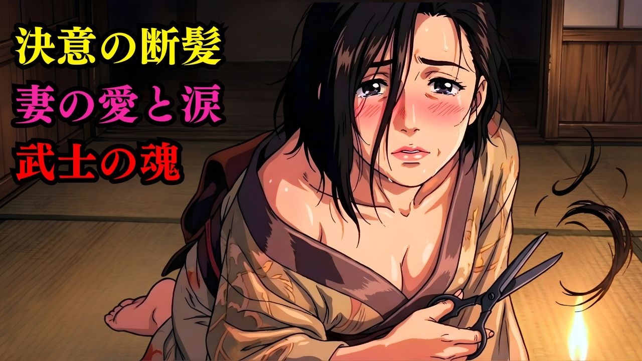 妻の黒髪が呼んだ奇跡：堕落した剣豪の復活と涙の御前試合  #泣ける話 #時代劇 #起死回生 #浪人  #感動の物語 #侍 #夫婦の絆 #90年代アニメ風