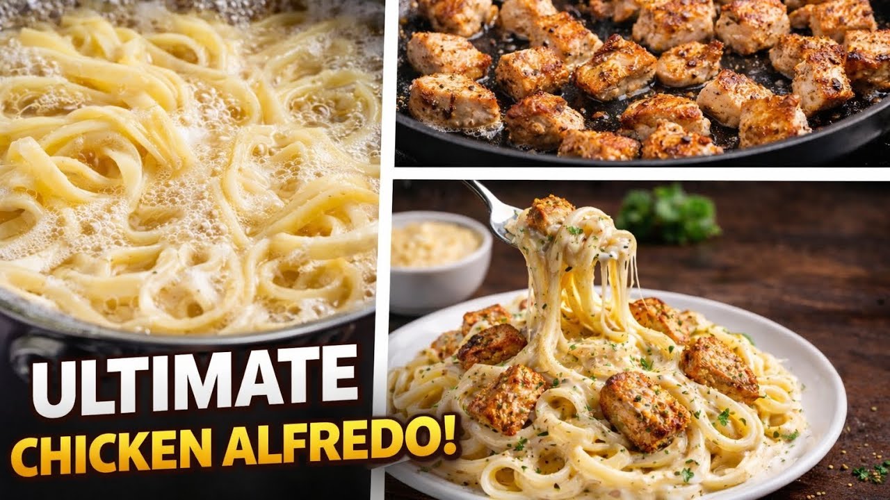 JISNE BHI KHAYA TAREEF KIYE BAGAIR NAHI RAHA! HEALTHY AND TASTY!CHICKEN ALFREDO NOODLES! 