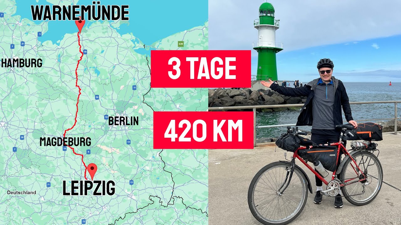 An die Ostsee mit dem Fahrrad | 420km 3 Tage | Frühling 2025 🚴