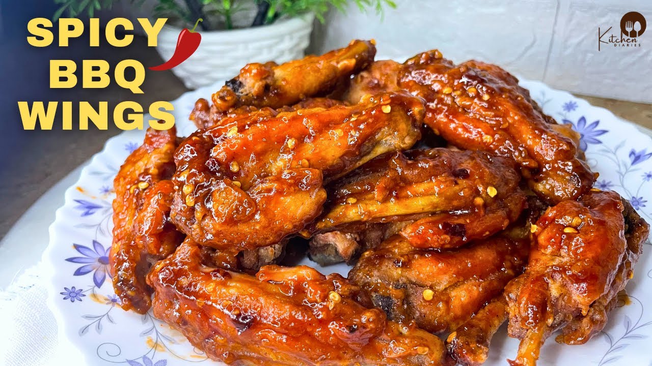 🔥Spicy BBQ Chicken Wings | Crispy, Juicy & Saucy Recipe 🍗 #bbqwings #spicychickenwings #chickenwings