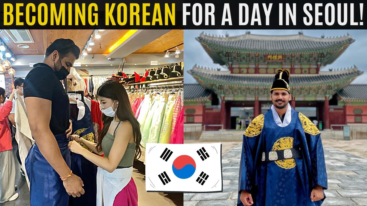 BECOMING A KOREAN IN SEOUL, SOUTH KOREA! 🇰🇷 Hanbok & the Gyeongbokgung palace!