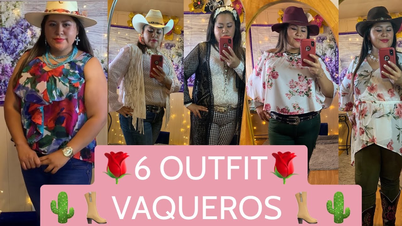 🌵👢OUTFITS VAQUERO 👢🌵CON BOTAS VAQUERAS 👢PARA VERANÓ 🌞