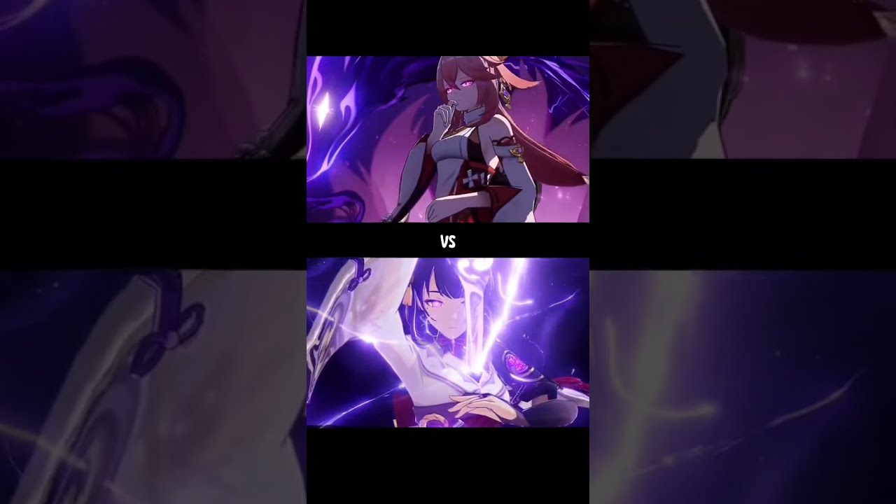 Raiden Shogun and Yae Miko Burst Comparison
