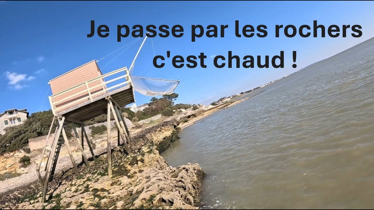 Balade du Pont du Diable à l'autre plage de St Palais/Mer (17) en passant par les rochers.