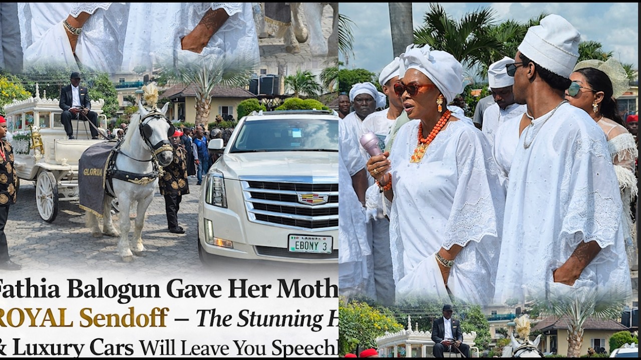 Fathia Balogun Gave Her Mother a ROYAL Sendoff – The Horses & Luxury Cars Will Leave U Speechless