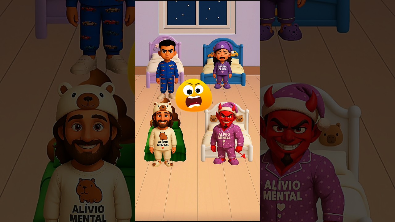 Maria Clara e JP est&atilde;o com Jesus e o mal!😴💤#chatgpt #shorts #kids #jesus #amojesus #facts