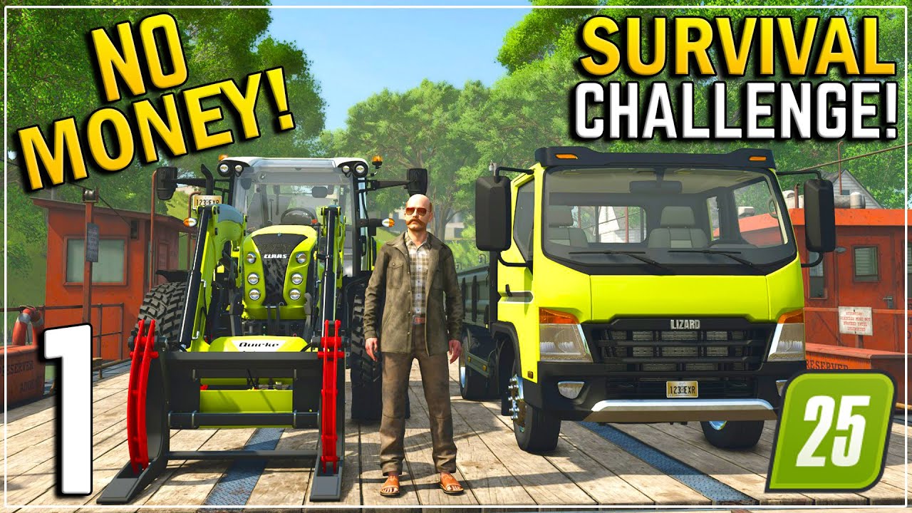 НАЧАЛО ФЕРМЫ С 0 ДОЛЛАРОВ — Farming Simulator 25 — Выживание — Часть 1