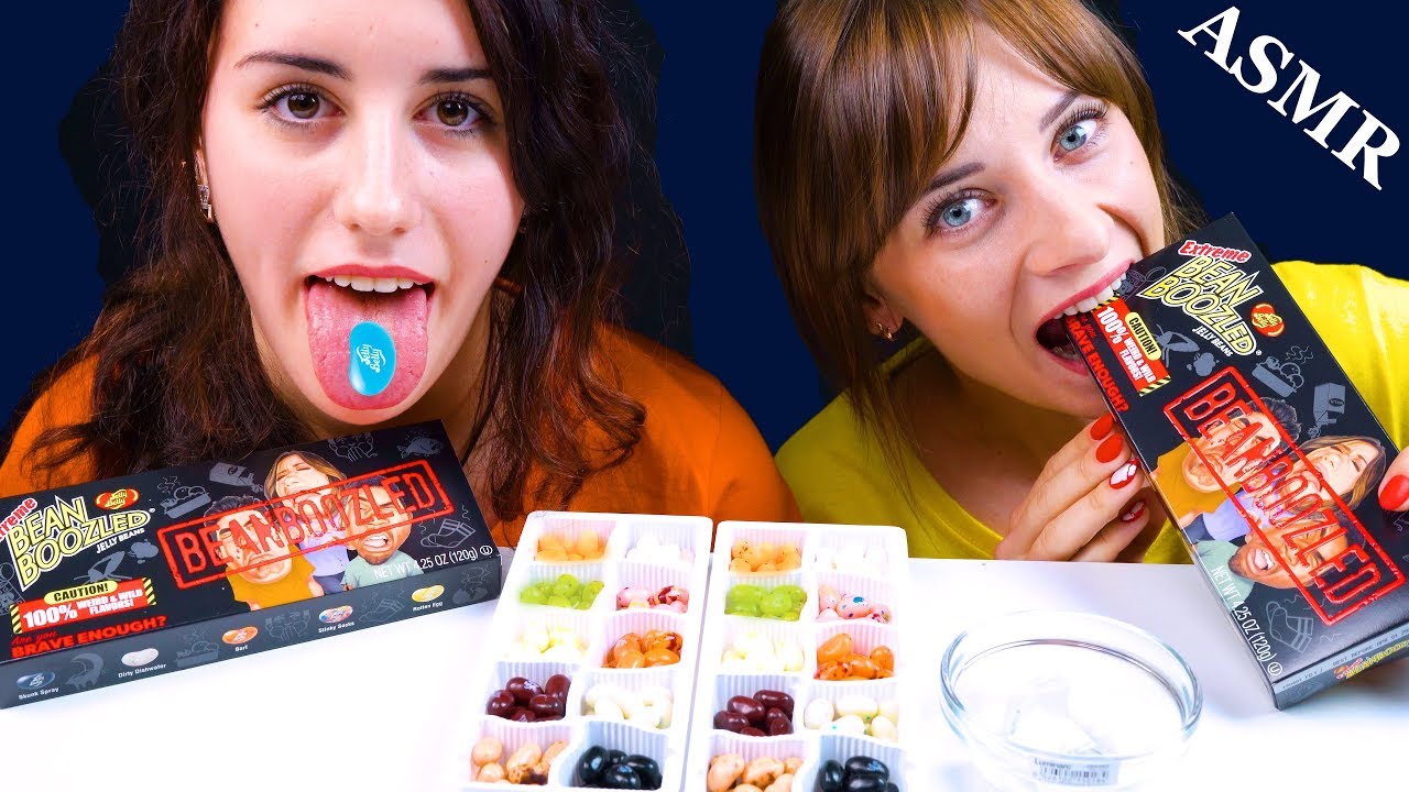 ASMR MOST POPULAR JELLY CANDY BEAN BOOZLED EATING SOUNDS LILIBU