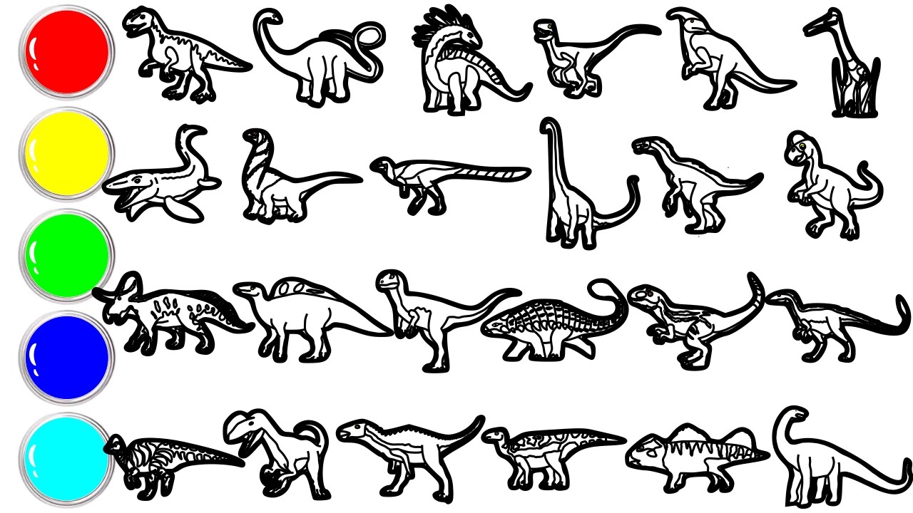 Draw 24 Amazing Dinosaurs in Just Minutes! Allosaurus, Apatosaurus, Amargasaurus, Velociraptor