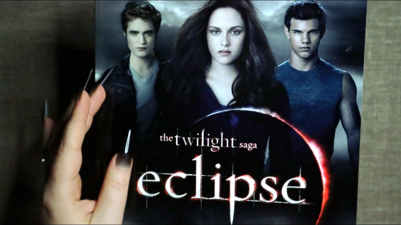 ASMR Book Page Turning 📘 Twilight Saga Eclipse ✨ Inaudible Whispering & Reading