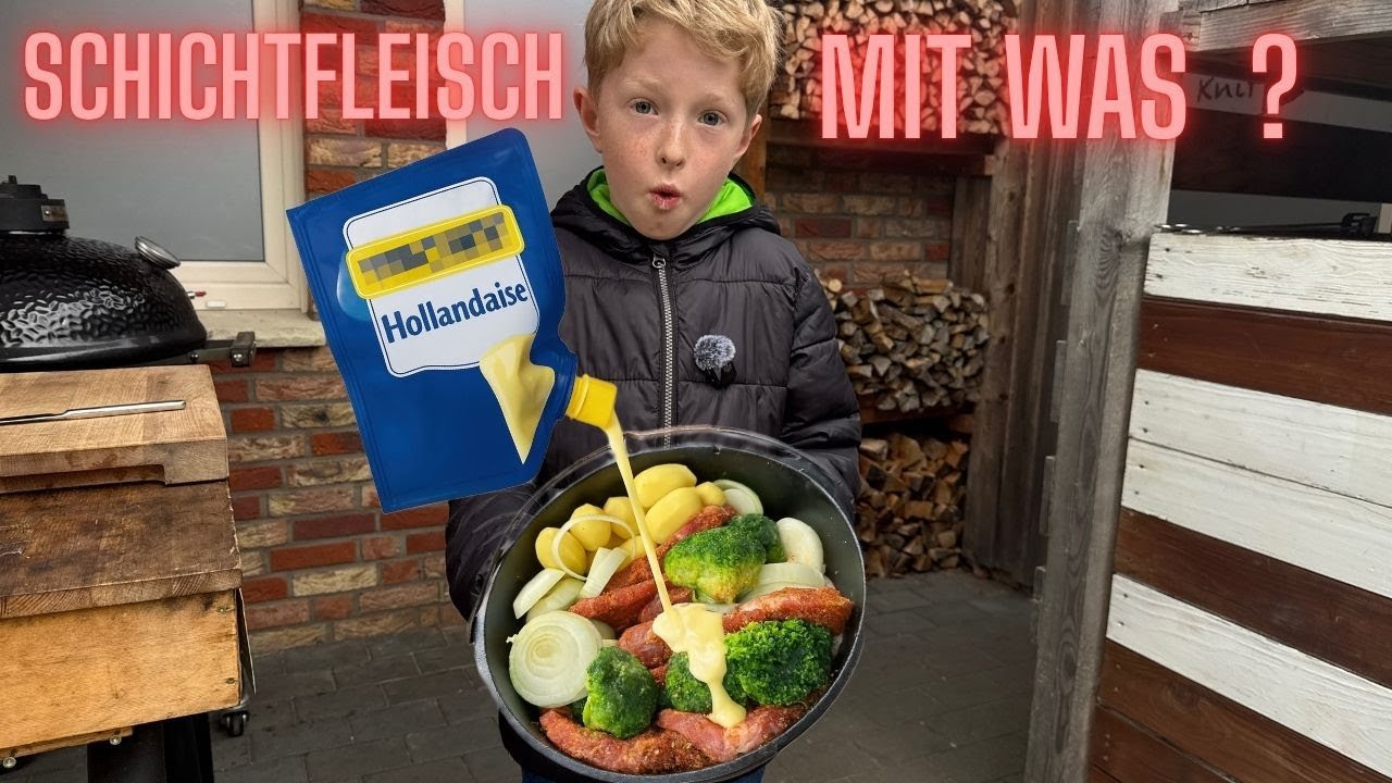 Schichtfleisch mit Sauce Hollandaise & Brokkoli – Rezept aus dem Dutch Oven