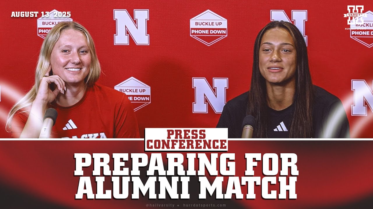 Harper Murray & Kelly (Hunter) Natter on Alumni Match | Nebraska Volleyball Press Conference