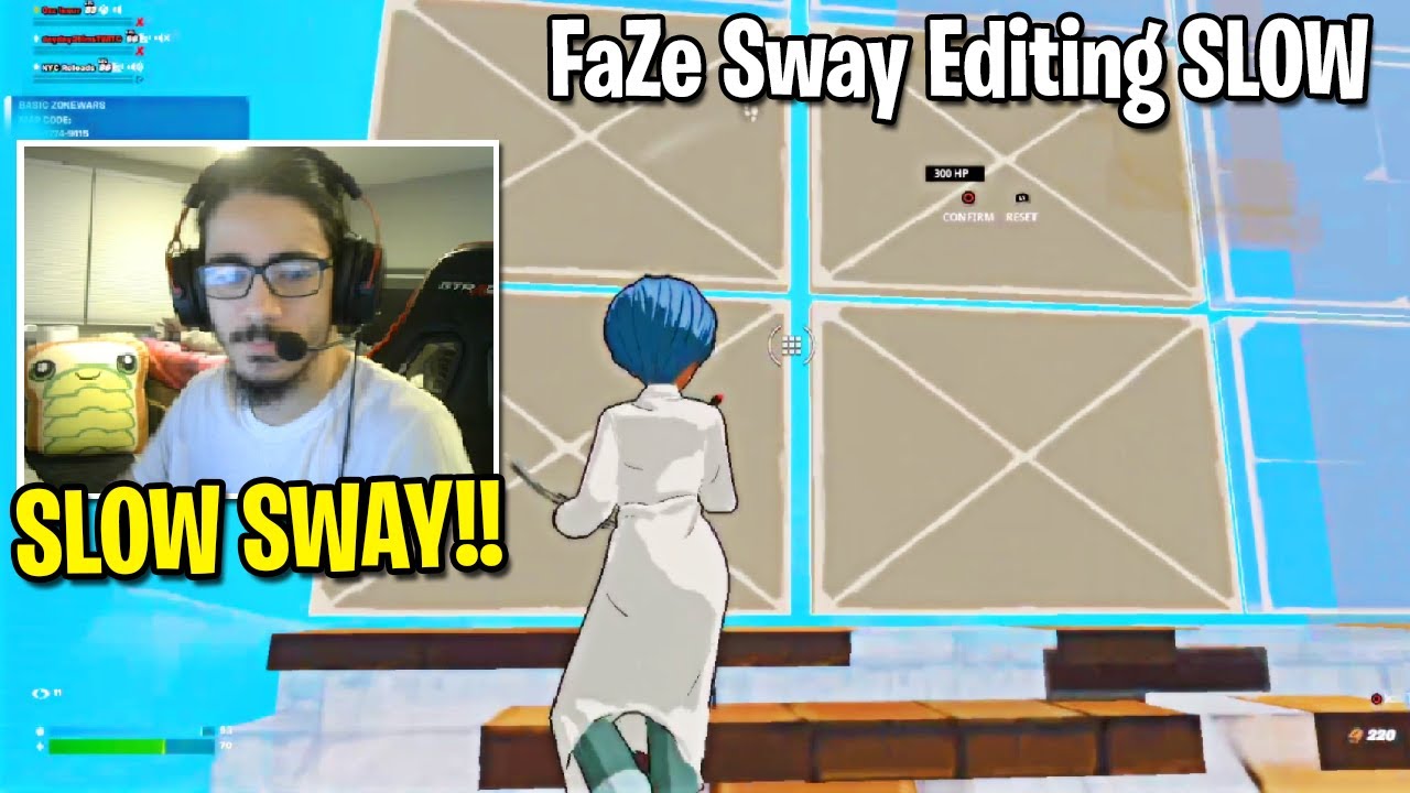 FaZe Sway Editing SLOW For The First Time In Fortnite History
