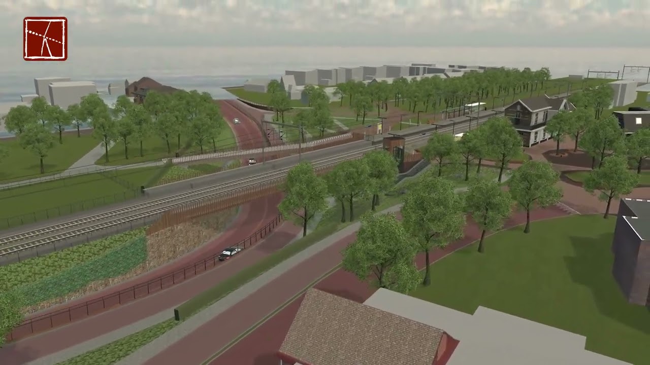 Animatie spooronderdoorgang Wolfheze juni 2023