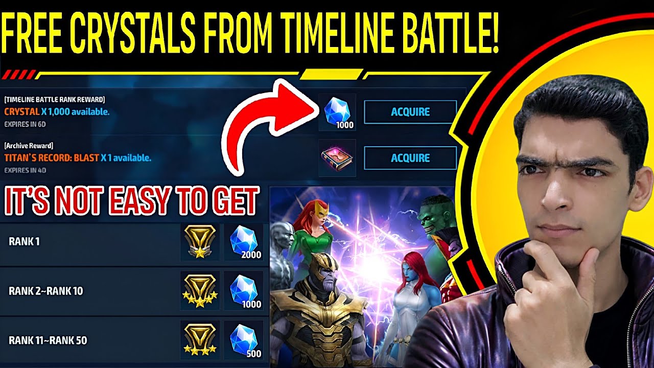 💎 FREE 1,000 Crystals from Timeline Battle?! But NOT Easy to Get! | Marvel Future Fight