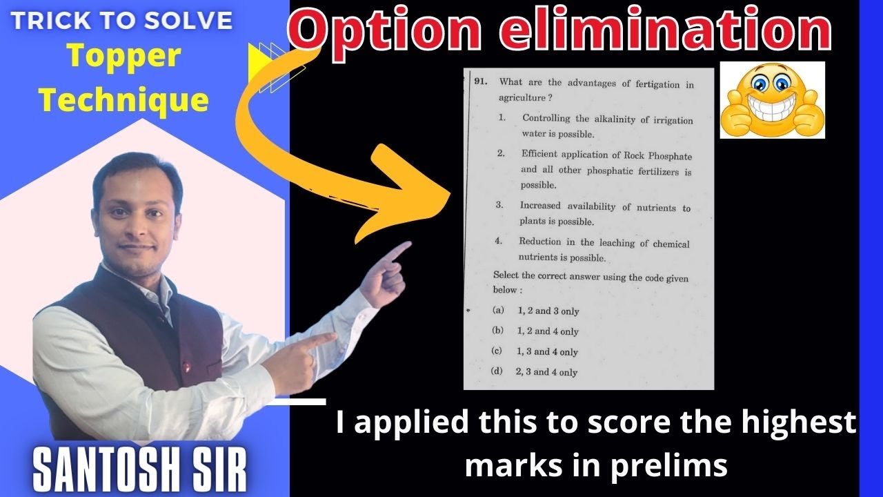option elimination trick by Santosh Sir
