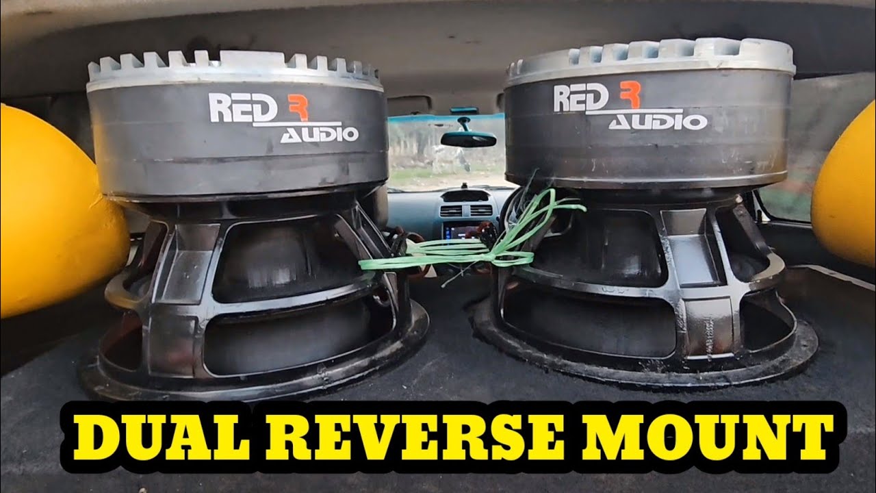 Reverse mount 2500 rms dual part 1  # redraudio #subwoofer #bass #reversemount #bms