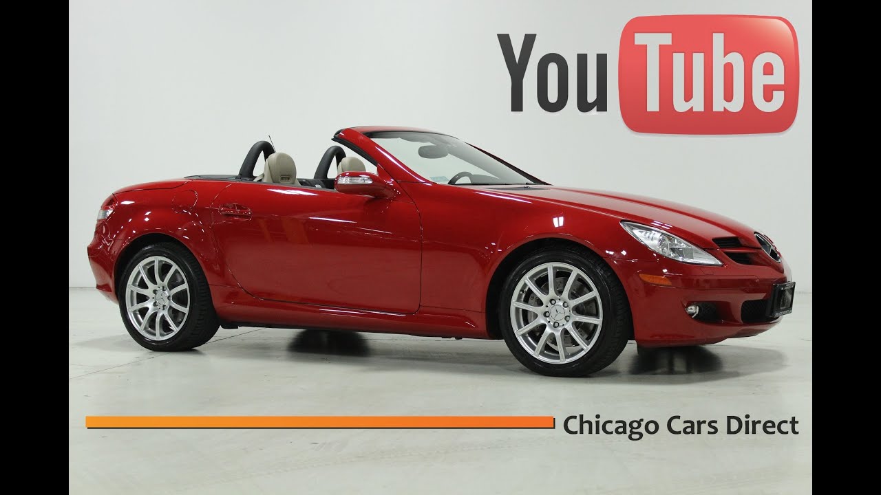 Chicago Cars Direct Presents a 2005 Mercedes-Benz SLK350 Roadster. Mars Red/Beige. x13789