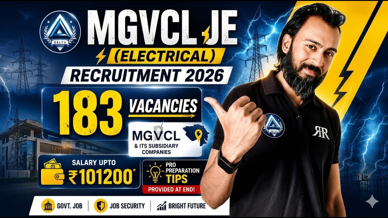 MGVCL JE Recruitment 2026 🔥183 Vacancies Out! | Complete Vacancy Details, Eligibility & Selection
