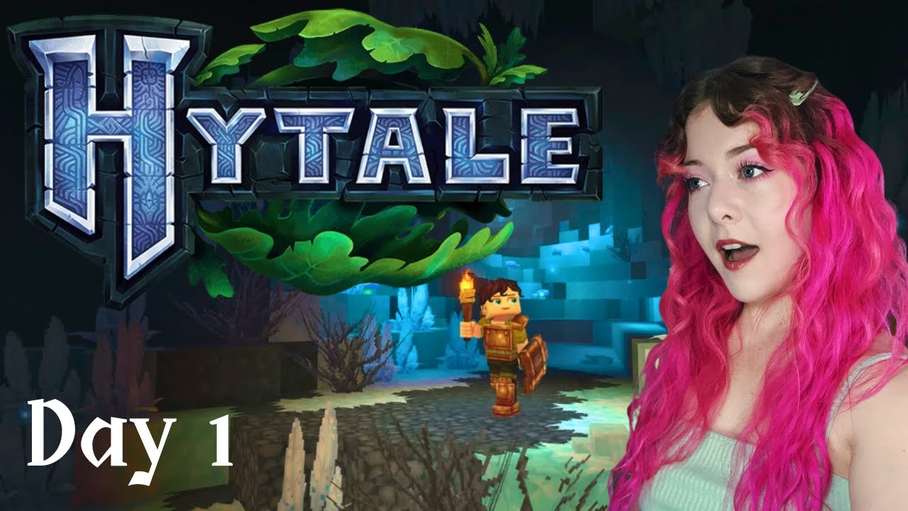 Positive Pink Gal Plays HYTALE! Day 1