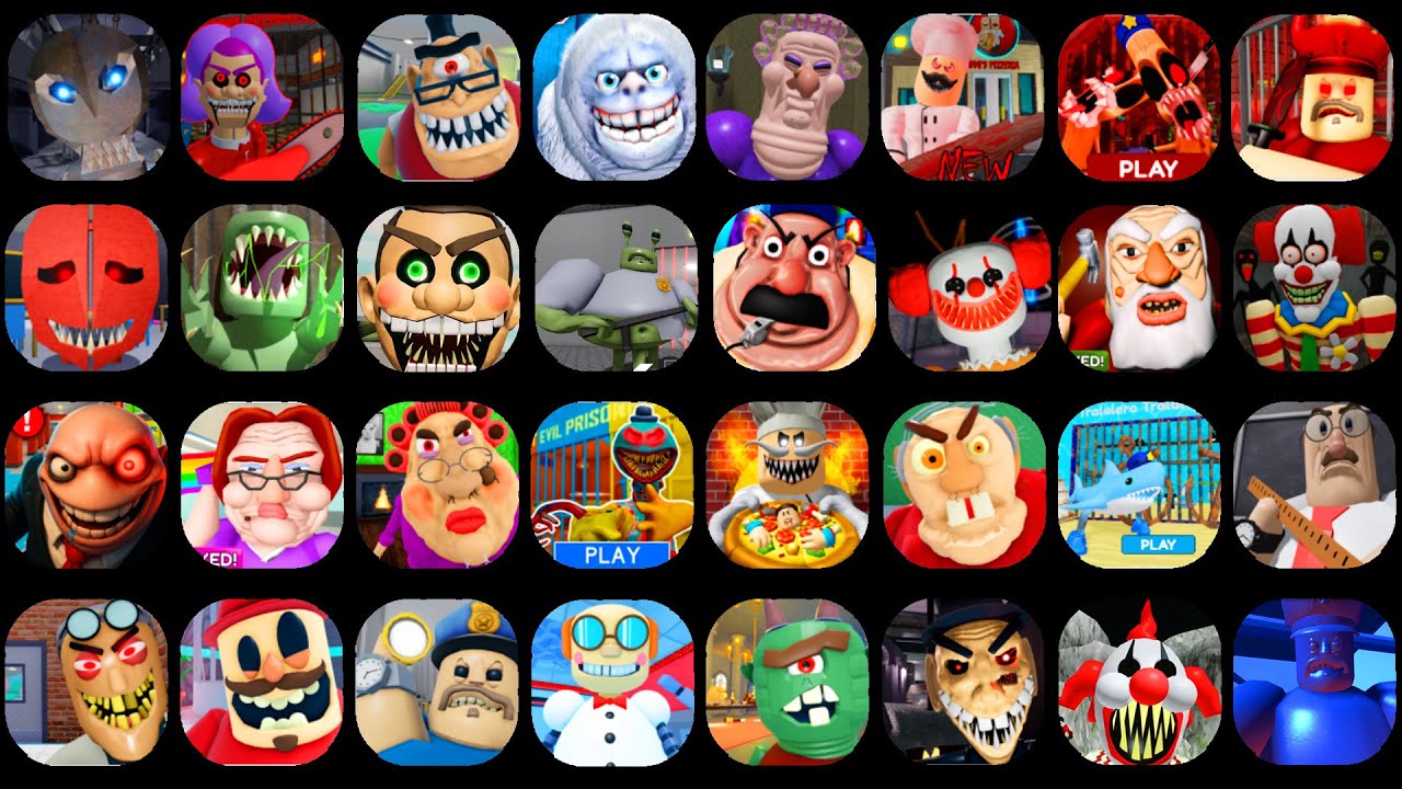 ROBLOX HARD MODE:ESCAPE PAPA PIZZA'S PIZZERIA,GREAT SCHOOL BREAKOUT,GRUMPY GRAN,BARRY'S PRISON RUN