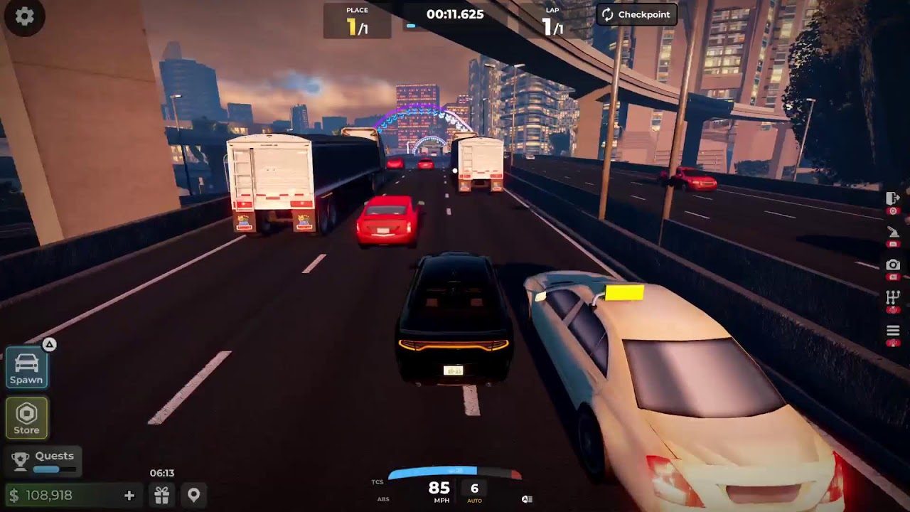 Roblox car cutting on midnight chasers