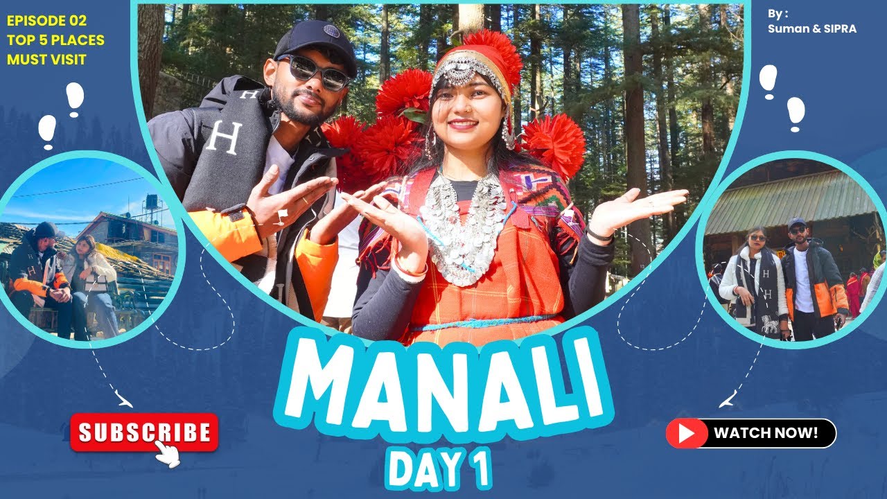 Manali Day 1 Vlog ❄️ | Local Sightseeing, Hidden Gems & First Impression🔥 #trending #manali #viral 