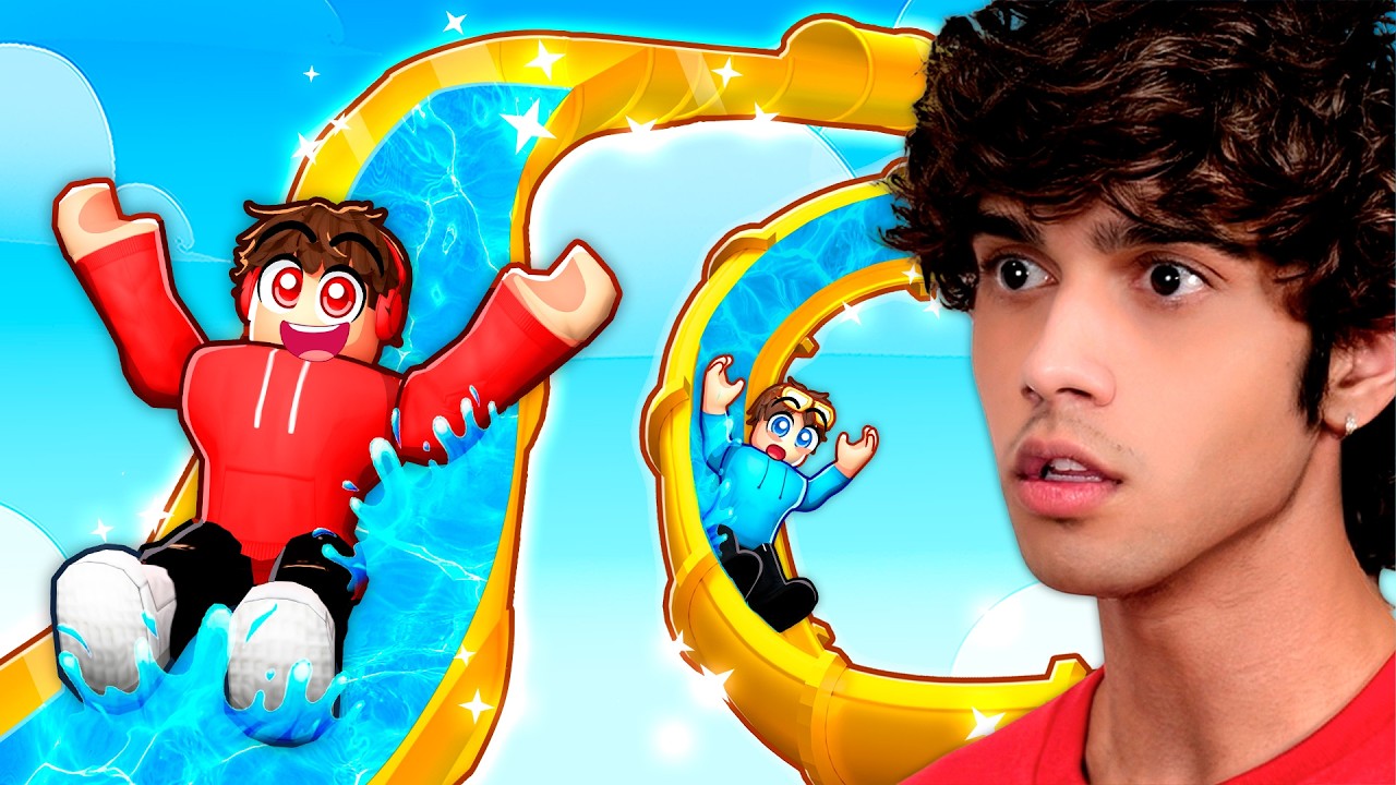 Spending $7,539,029 To Build the BIGGEST WATERSLIDE in Roblox…