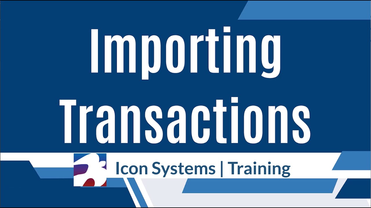 Importing Transactions