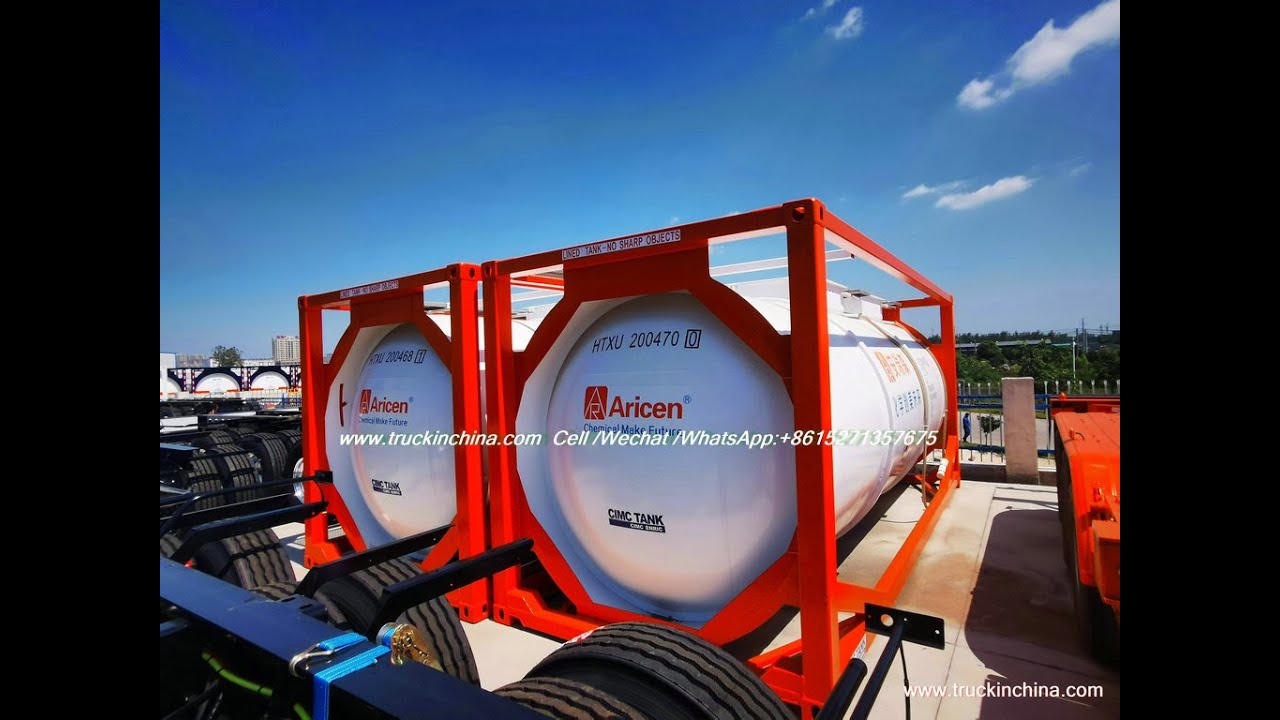 T14 ISO lined Tank Hydrochloric Acid Tank Container UN1789 UN1790 Steel Lined LDPE