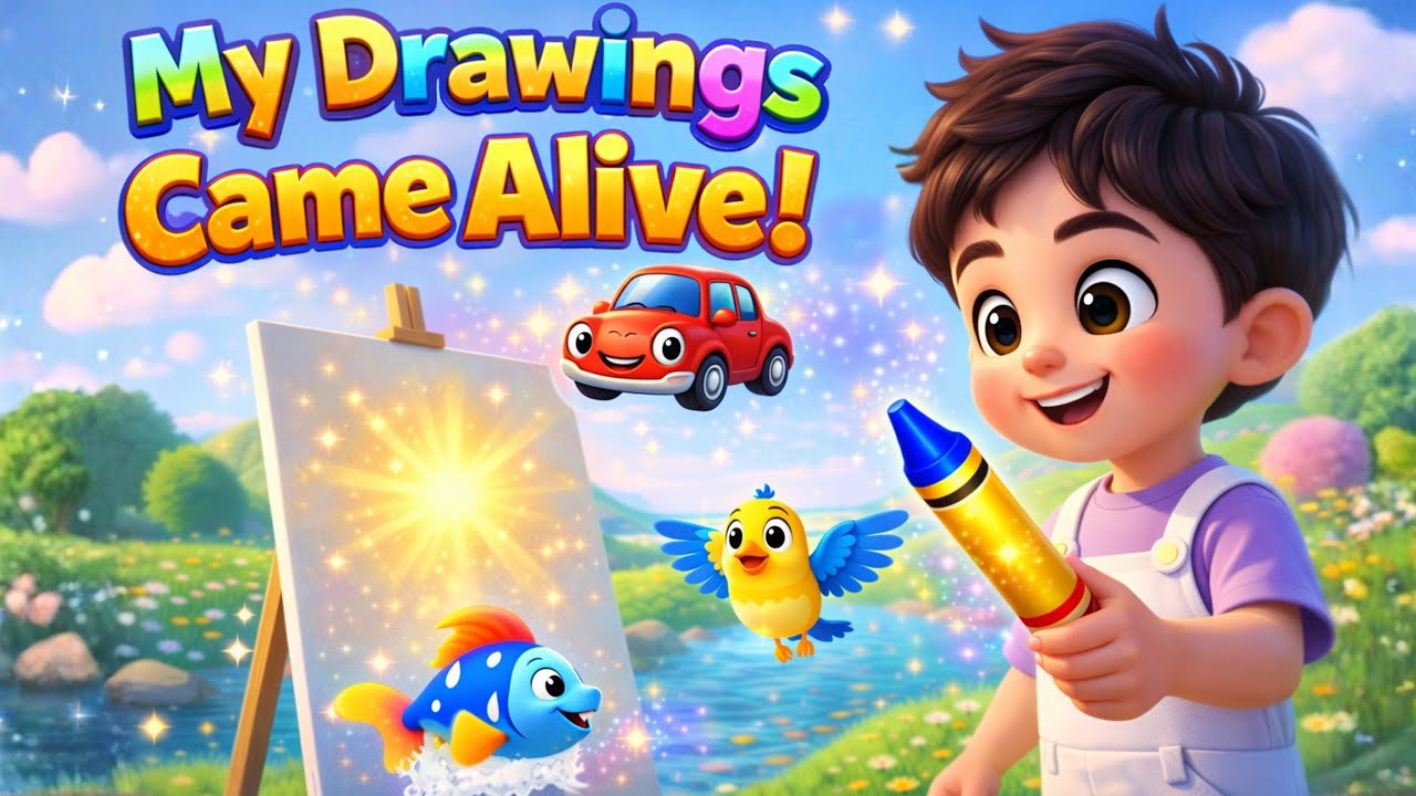 My Drawings Came Alive! 🖍️✨ | Magic Crayon Kids Song | Mini Machas