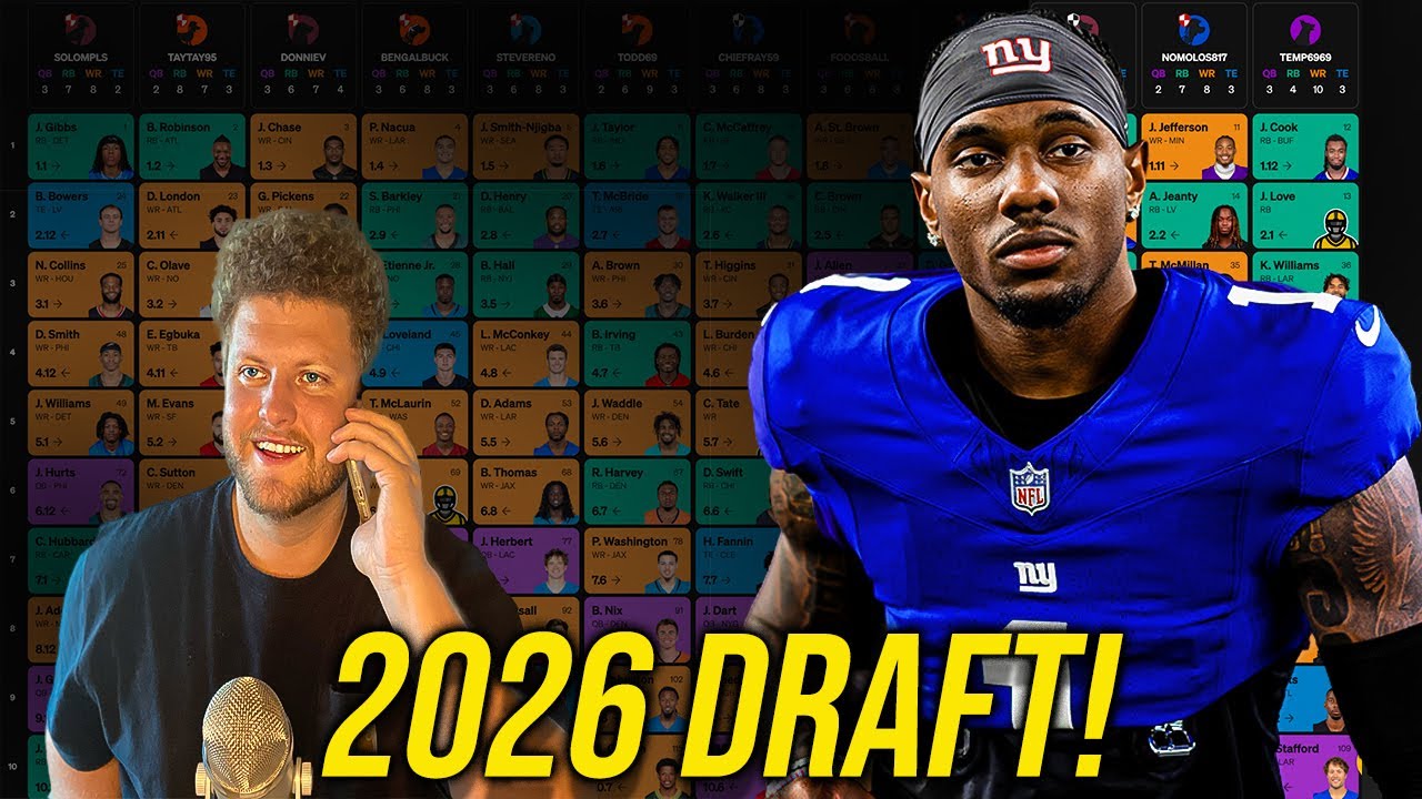 Updated 2026 Fantasy Football Mock Draft