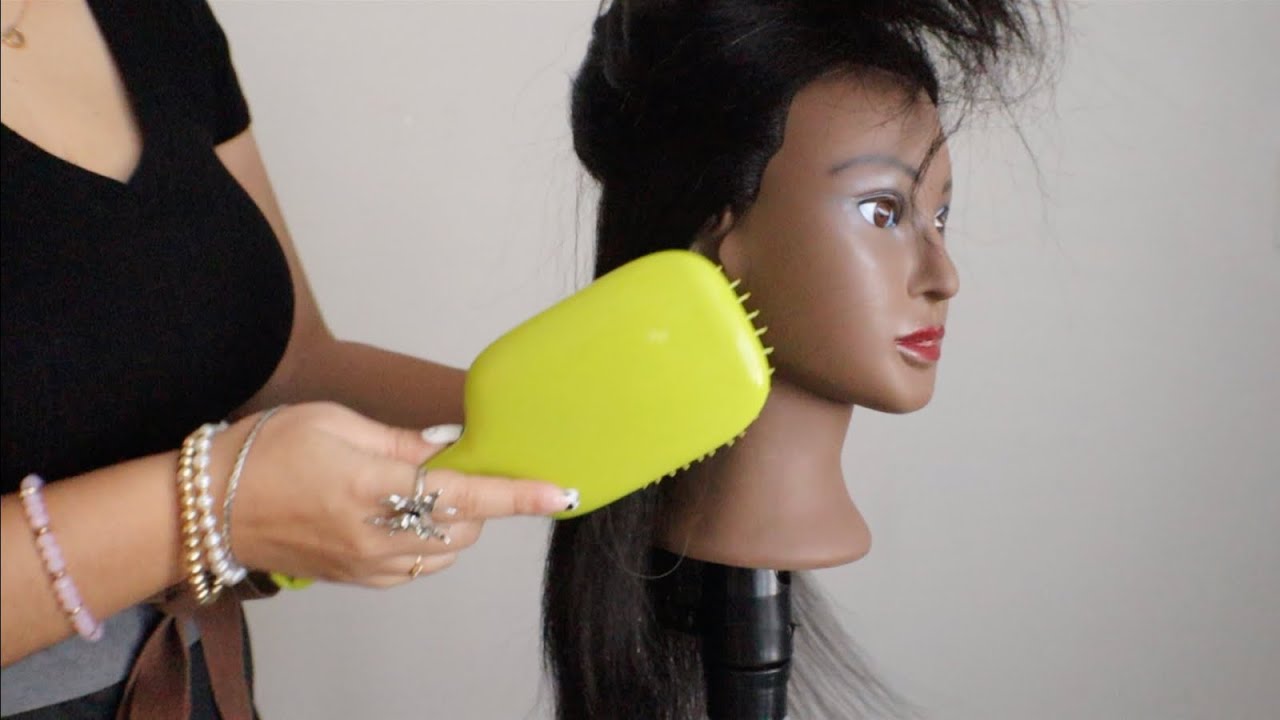 ASMR Story Time/Detangling & Scalp Massage Tool/Relaxing Hair Brushing & Combing💆🏻‍♀️😴