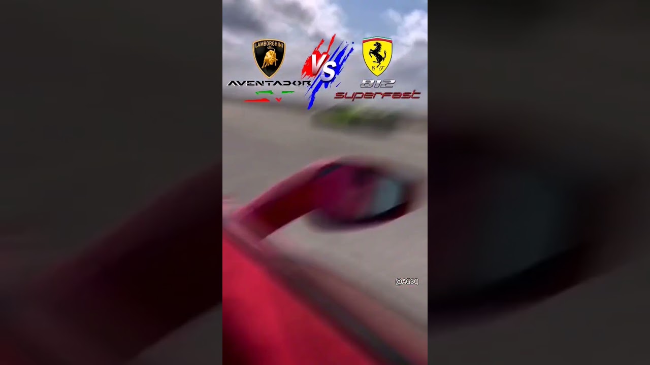 Ferrari 812 Superfast VS Lamborghini Aventador SV VS Ferrari 488 In Drag Race #lamborghini #ferrari
