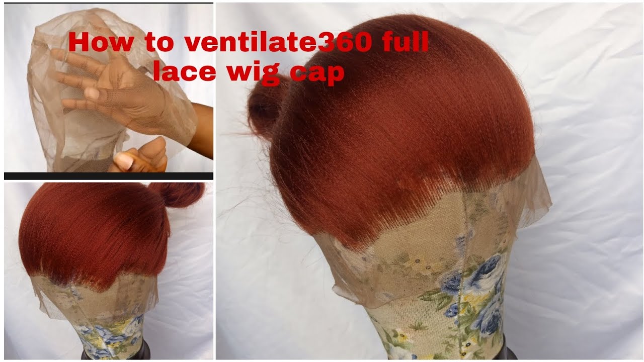 How to ventilate 360 full lace wig using half pack of braiding hair