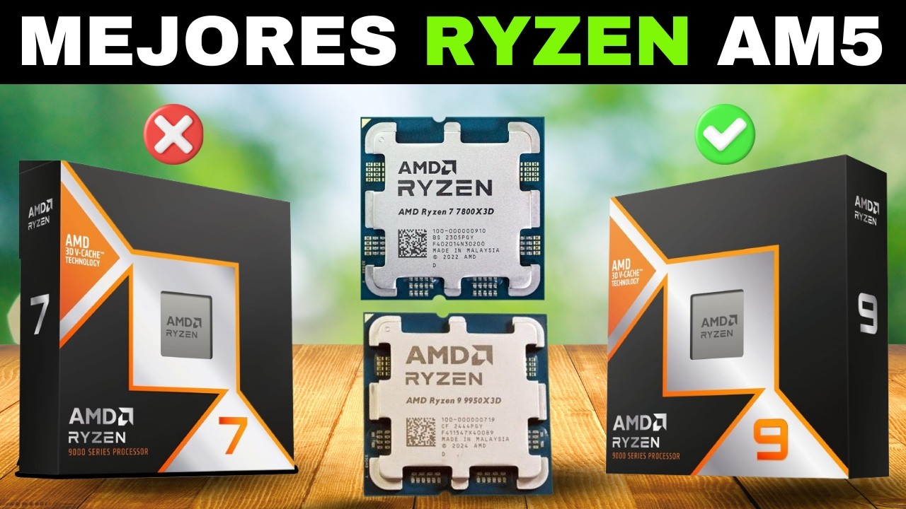 ✅ 7 Mejores Procesadores AM5 Ryzen [2026]🔥CPU Gaming, Streaming y Productividad 💻 Calidad-Precio